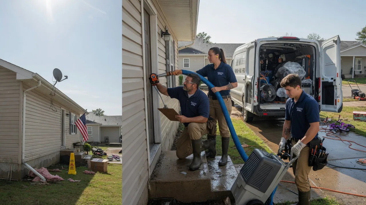 Ceiling Water Damage Restoration in Brownstown, IL near me